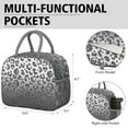 thumbnail image 6 of Reusable Leopard Lnsulated Lunch Bag for Women & Men-Leakproof Water-Resistant Cooler Tote,Large Capacity(10.6x8.7x6.3in)for Work,Office,Travel,Picnic,Beach., 6 of 7