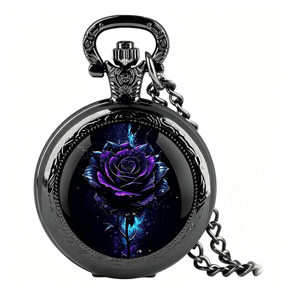 DESIGNICE Vintage Pocket Watch for Women Men Graphic Design Quartz Pocket Watches with Chain Pendant Christmas Birthday Gift with Box Classic Pocket Watch