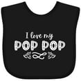 thumbnail image 3 of Inktastic I Love My Pop Pop with Hearts Boys or Girls Baby Bib, 3 of 4