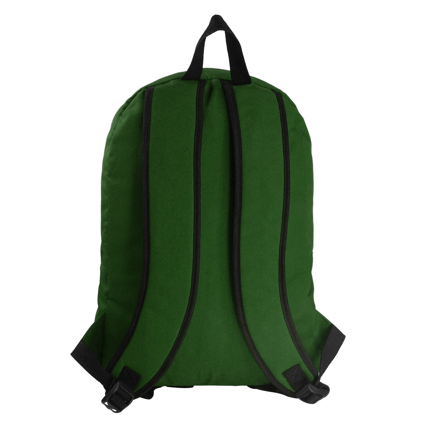 K-Cliffs Unisex  Case of 36 Classic 18" School Backpacks Green with Curved Shoulder Straps, Teen-Adult, Polyester