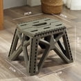 thumbnail image 2 of Taburete Plegable Cola Silla de Pesca Resistente para Camping Gris, 2 of 5
