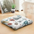 thumbnail image 3 of 24" Cute Cartoon Rainbow Animal Print Thick Meditation Cushion - Fluffy & Supportive Floor Pillow for Kids & Adults - Kawaii Japanese Zabuton Style Seat Pad, 3 of 4