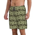 thumbnail image 2 of Goofa Green Snake Printed Mens Swim Trunks Summer Quick Dry Short Beach Swimwear Bathing Suits-X-Large, 2 of 9