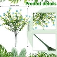 thumbnail image 3 of 10 Bundles Artificial Flowers Outdoor, UV Resistant Faux Artificial Plants Shrubs Plastic Flower Bulk for Hanging Planter Porch Window Home Wedding Fall Summer Decor (Orange), 3 of 5