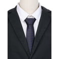 thumbnail image 4 of CORBATA DE PUNTOS PARA HOMBRE INSPIRE CHIC, CORBATA AUTOATADA DE 3.1" DE ANCHO, CORBATA DE SATÉN PARA BODA, CLÁSICA AZUL MARINO CON PUNTOS ROJOS, TALLA ÚNICA, 4 of 4