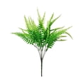 thumbnail image 2 of SeekLGT Artificial Persian Fern Grass 7 Forked Fake Green Plants Faux Simulation Foliage for Outdoor Garden Wedding Decor 1PC, 2 of 9
