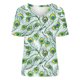 thumbnail image 4 of Camisetas con estampado floral con cuello en V para mujer Blusas femeninas cómodas a la moda Tops OAVQHLG3B Store  lin121212, 4 of 4