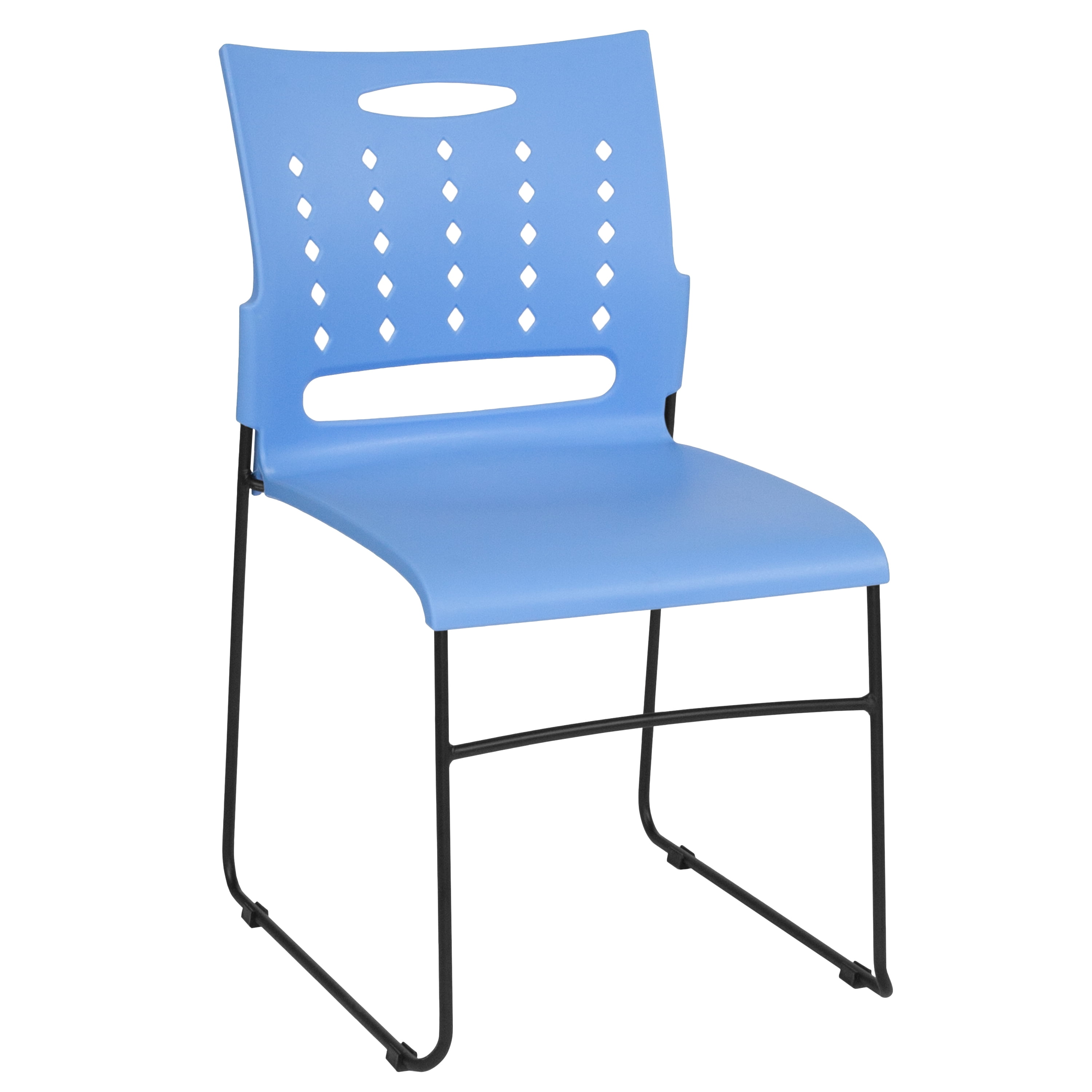 Capacity Yellow Sled Base Stack Chair with Air-Vent Back 18 W x 21 D x 33 H Hercules Series 881 lb 