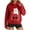 Red, variant on Womens Funny Cat Hoodies Oversized 3D Graphic Hooded Sweatshirts for Spring Fall Plus Size Pullover Hoodie Top Y2K