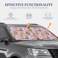 thumbnail image 4 of Daiia Cartoon Donuts 2PCS Car Windshield Sun Shade, Foldable Sun Shield for Car Front Window, Auto Sun Blocker Visor Protector Universal for Truck SUV Pickup-Small, 4 of 7