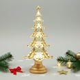 thumbnail image 2 of Gold-Plated Christmas Tree Figurine, Elegant Resin Holiday Decoration Ornament for Table, Shelf & Home Festive Display, 2 of 5