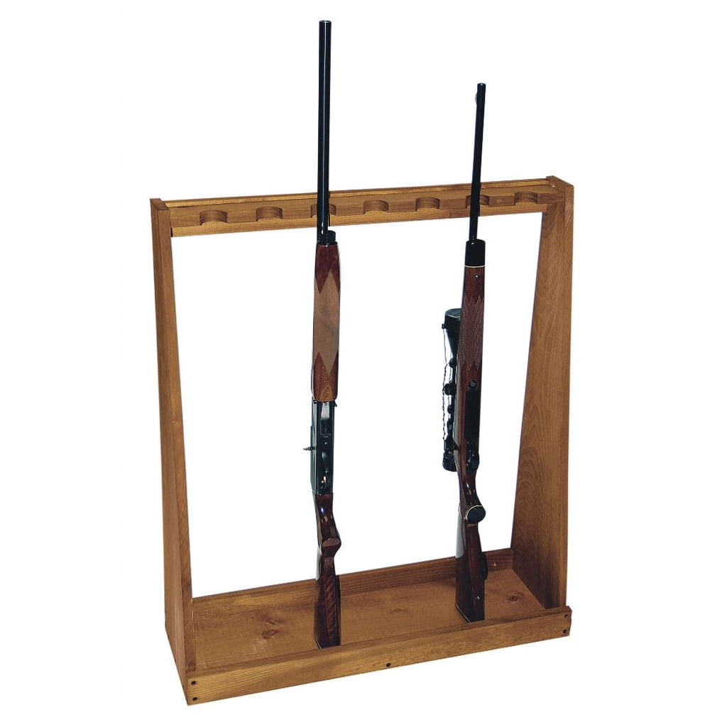 Photo 1 of Evans Sports TC29 Solid Pine Standing Rifle Storage Rack Holds/Displays 7 Guns