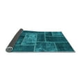 thumbnail image 2 of Ahgly Company Indoor Square Patchwork Light Blue Transitional Area Rugs, 5' Square, 2 of 4