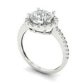 thumbnail image 2 of 1.8 ct Round Cut Moissanite Halo Engagement Ring for Women in 18K White Gold, 2 of 5