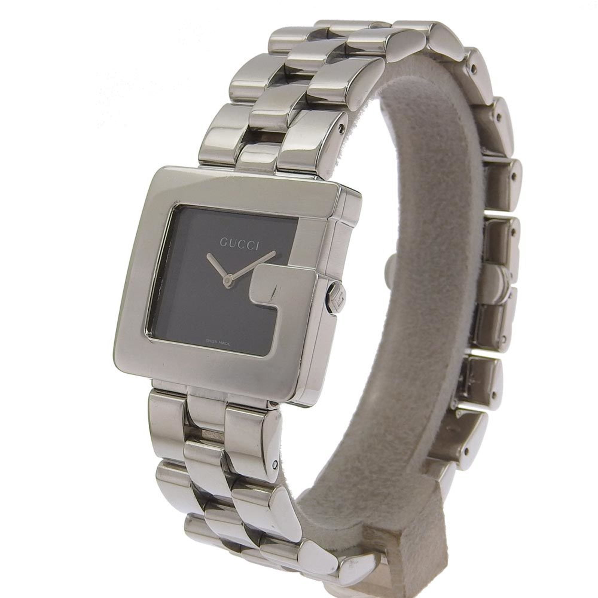 Pre-Owned GUCCI Watch 4600L Stainless Steel Swiss Made Silver 