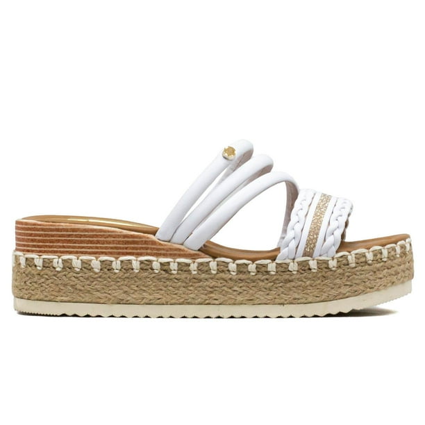 Sandalia Para Mujer Lady Anacleta Ch8001 blanco 22