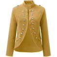 thumbnail image 3 of Chaquetas para mujer Otoño Invierno Lana Botón Blazer Moda Manga larga Damas Traje Abrigos Xemadio HMFJ304-3, 3 of 5
