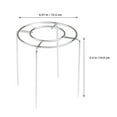 thumbnail image 2 of WHAMVOX 3pcs Inverted Cooling Rack Bread Baking Tools Stainless Steel Cooking Rack Cake Cooling Holder Cookie Drying Rack Oven Pan Baking Tool Silver, 2 of 8