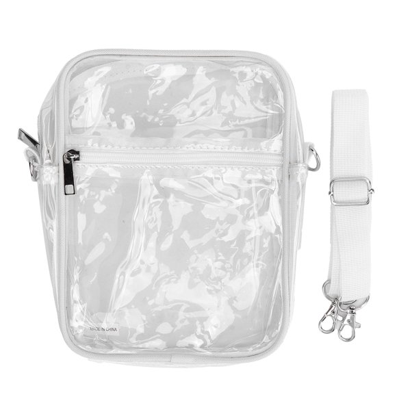 Bolso de mensajero transparente, bolso de mensajero transparente de PVC Bolso de mensajero transparente de PVC Bolso de hombro tipo mensajero transparente Ultra sensible