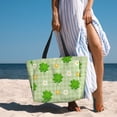 thumbnail image 3 of Wukai St Patrick's Day11 Print Zipper Bag,large Beach Tote Bag,Waterproof Sandproof Bag,Grocery and Picnic Tote Travel Bag, 3 of 5