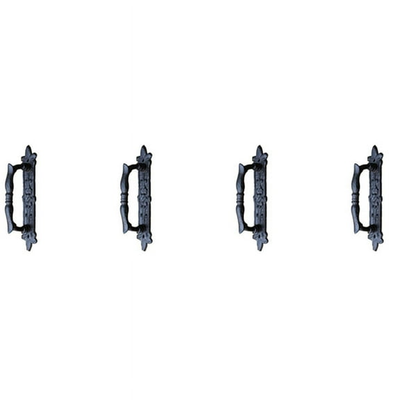 4X European Retro Cast Iron Craft Door Handles for Garden/Courtyard Door Handle Decoration Door
