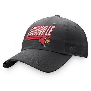 Men's Top of the World Red/Black Louisville Cardinals Core 2-Tone Cuffed  Knit Hat with Pom
