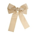 thumbnail image 4 of Unique Bargains 1 Pc Solid Bow Ribbon Duckbill Hair Clips Hairdo Clip Champagne, 4 of 5