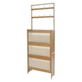 thumbnail image 6 of Shoe Storage Cabinet, Flip Door Shoe Cabinet, Shoes Organizer (Tawny) 70*24*186cm, 6 of 17
