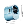 thumbnail image 3 of Ventilador portátil USB recargable de cintura con carga rápida para trabajo al aire libre, acampada, senderismo, viajes, 3 of 5