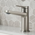 thumbnail image 2 of KRAUS Indy Single Handle Bathroom Faucet in Spot-Free Stainless Steel with matching 24-inch Towel Bar, Paper Holder, Towel Ring and Robe Hook, 2 of 13