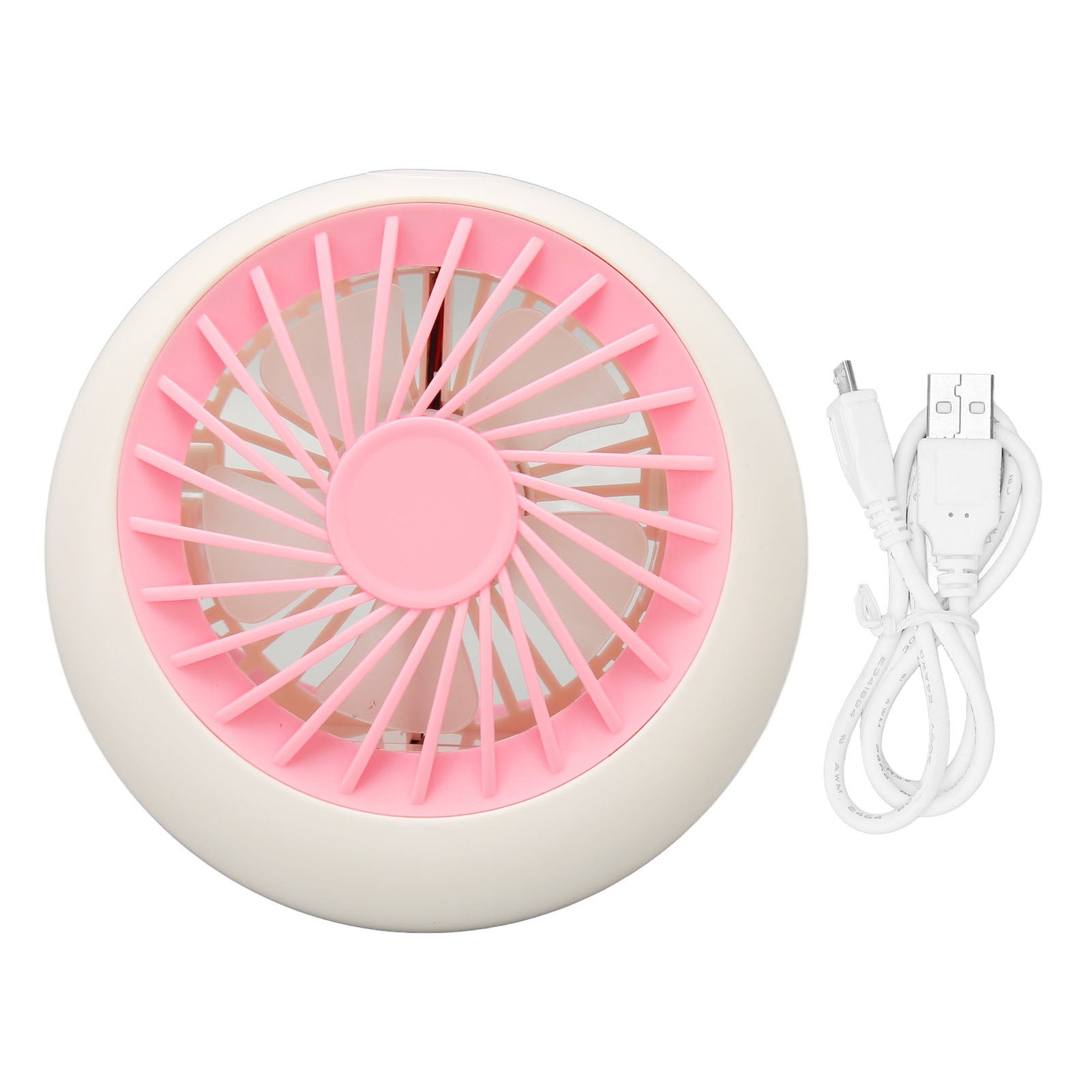 USB Desk Fan Multifunction 3 Speeds Quiet Strong Airflow Small Table ...