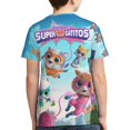 thumbnail image 2 of Boys Girls Super Kitties Shirt Graphic T-Shirt Crewneck Short Sleeve 3d Colorful Tops Tees, 2 of 7
