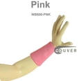 thumbnail image 6 of COUVER 6 inch Extra Long Thick Sports Wristband / Sweatband, PINK (2 Piece), 6 of 8