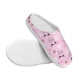 thumbnail image 3 of Yiaed Rabbit Face Print Slippers Fuzzy Warm Cozy Slippers Non Slip House Slippers For Indoor Outdoor Slippers House Slippers-46/47, 3 of 7