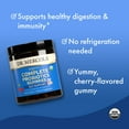 thumbnail image 4 of Dr. Mercola Organic Complete Probiotics Gummies for Kids, 30 Servings (30 Gummies),1 Billion CFU per Gummy, Natual Cherry Flavor, Dietary Supplement,Digestive Support, Non-GMO - 2 Pack, 4 of 7