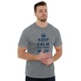 thumbnail image 4 of Keep Calm And Agree With Dad Crown Men's Graphic T Shirt Tees Brisco Brands S, 4 of 6