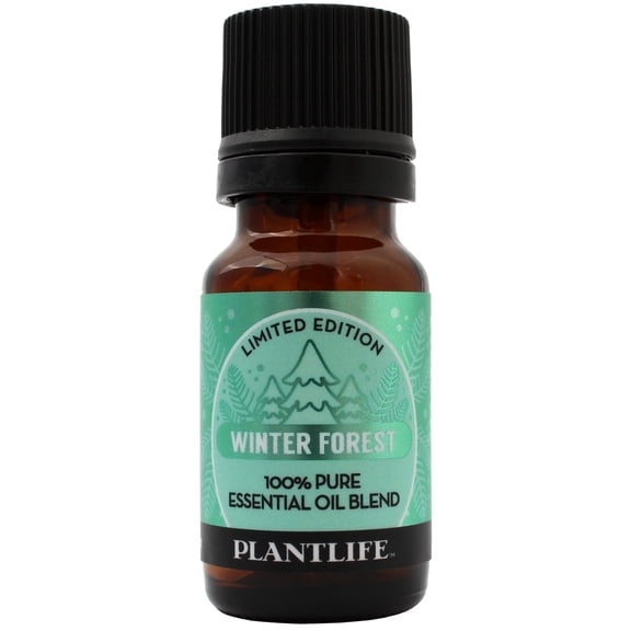 Plantlife Winter Forest Aromatherapy Essential Oil Blend - Straight from The Plant 100% Pure Therapeutic Grade - No Additives or Fillers - Made in California 10 ml