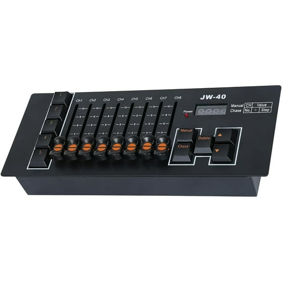 AOOOWER Small DMX512 Mini Lighting Controller Build In Rechargeable Battery Type C Port