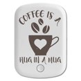 thumbnail image 1 of DistinctInk Magnetic Battery Pack, 5000 mAh Wireless Portable Charger with USB-C Cable, Compatible with MagSafe iPhone 14 / 13 / 12 Series - Coffee Is Hug In A Mug, 1 of 6