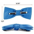thumbnail image 2 of Boy's Poly Satin Banded Clip On Bow Ties (Cobalt), 2 of 7