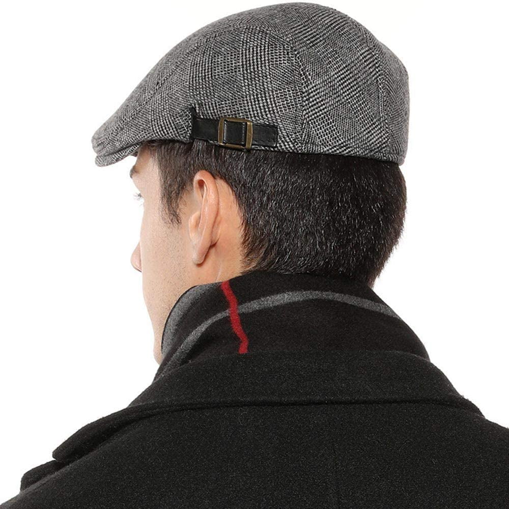 Mens Newsboy Cap Winter Cotton Beret 
