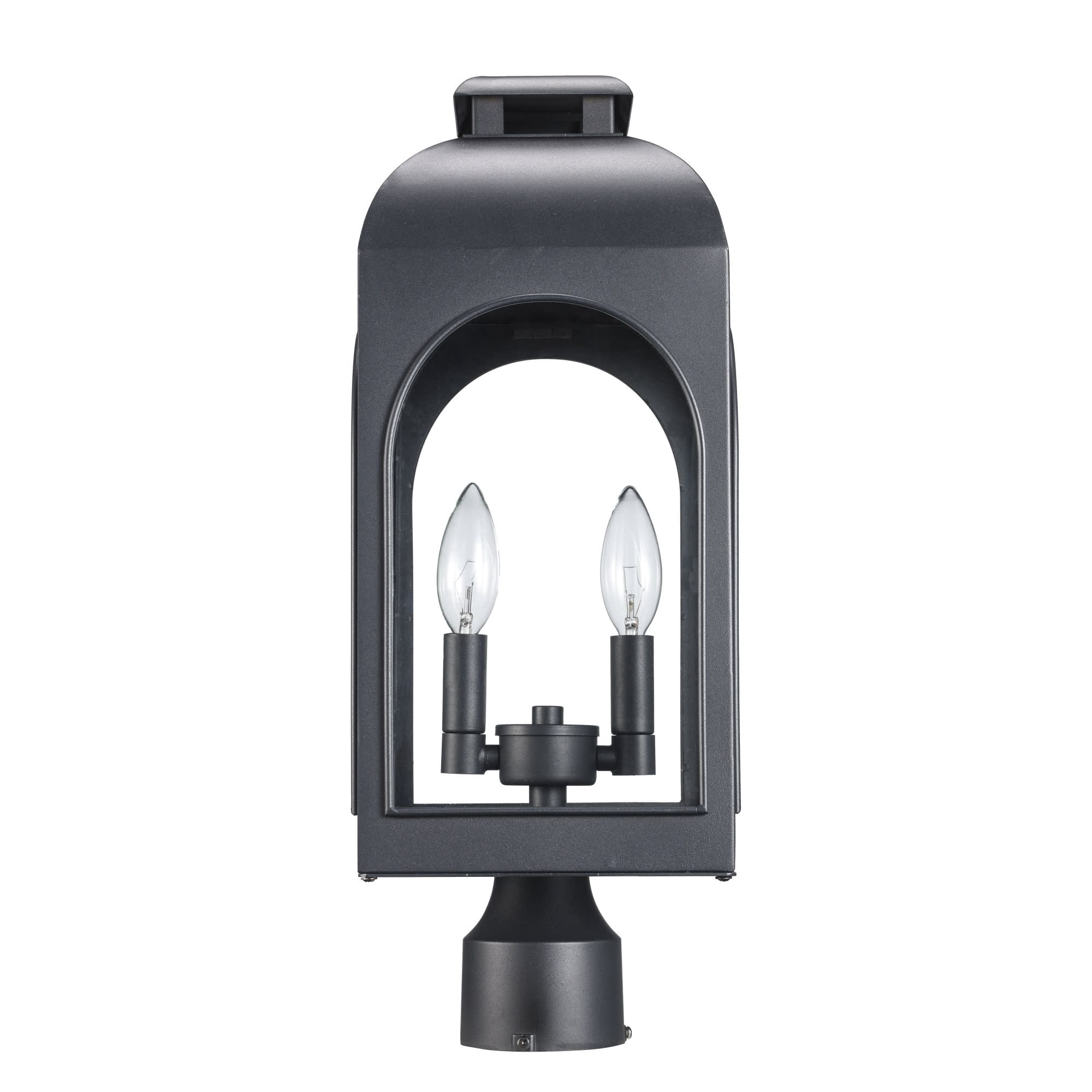 Trans Globe Lighting 51284 Presence 2 Light 18" Tall Outdoor Pier Mount Post Light - Black