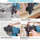 thumbnail image 3 of 18V Cordless Hammer Drill, 4500 RPM, Universal Hammer, Brushless Motor, Compatible with Makita 18V, Battery and Drill Not Included, 3 of 5