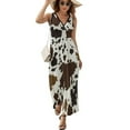 thumbnail image 2 of Cow Print Textures Sleeveless Dress Summer Women Clothes Dress for Pregnant Women Dresses, 2 of 9
