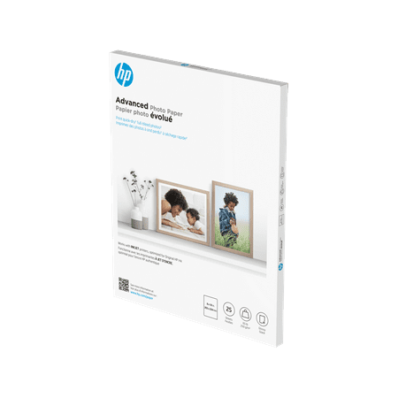 HP - Advanced Glossy 8" x 10" Photo Paper - 25 Count - White