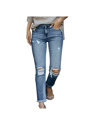Eashery Women's Jeans Trendy Retro Stretch Skinny Flare Denim