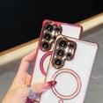 thumbnail image 6 of For Samsung Galaxy A17 5G Cute Plating Case [Compatible with Magsafe] for Women Girls Electroplated Rubber Soft TPU Shockproof Camera Protection Bumper Cover for Samsung Galaxy A17 5G,Purple, 6 of 12