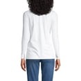 thumbnail image 2 of Lands' End Women's Relaxed Supima Cotton Long Sleeve V-Neck T-Shirt, 2 of 6