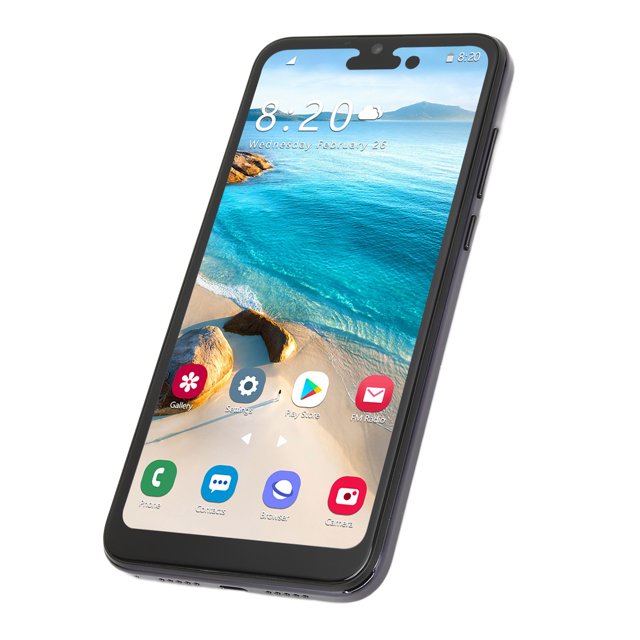 Teléfono Inteligente Desbloqueado, 3 Ranuras Para Tarjetas 4GB RAM Frontal 8MP Trasero 16MP 4000mAh Batería Teléfono Desbloqueado Para Llamadas ANGGREK Enchufe negro de EE. UU.