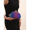 thumbnail image 3 of Women's Iridescent Rainbow Clutch Bag Shell Shape Evening Purse for Party, 3 of 9